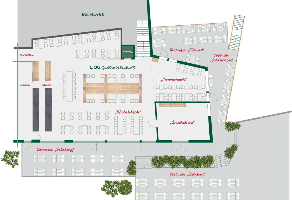 Grundriss Gastwirtschaft