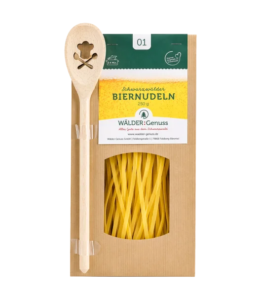 Nudeln WÄLDER:Genuss Bier mit Kochlöffel 250 g