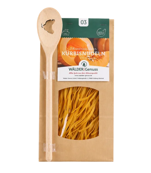 Nudeln WÄLDER:Genuss Kürbis mit Kochlöffel 250 g